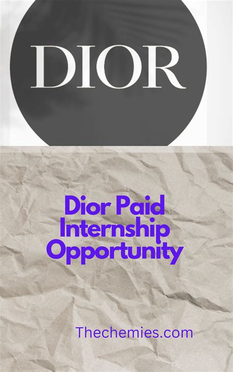 christian dior internships.